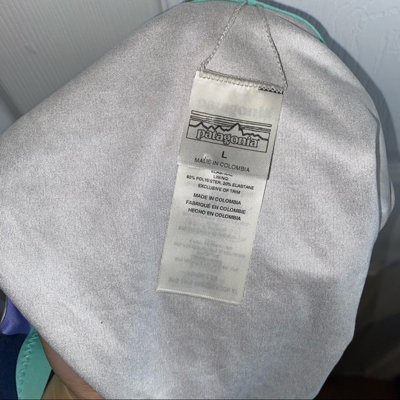 PATAGONIA WOMEN’S PURPLE NANOGRIP BANDED BIKINI BOTTOMS SIZE LARGE - Picture 8 of 8